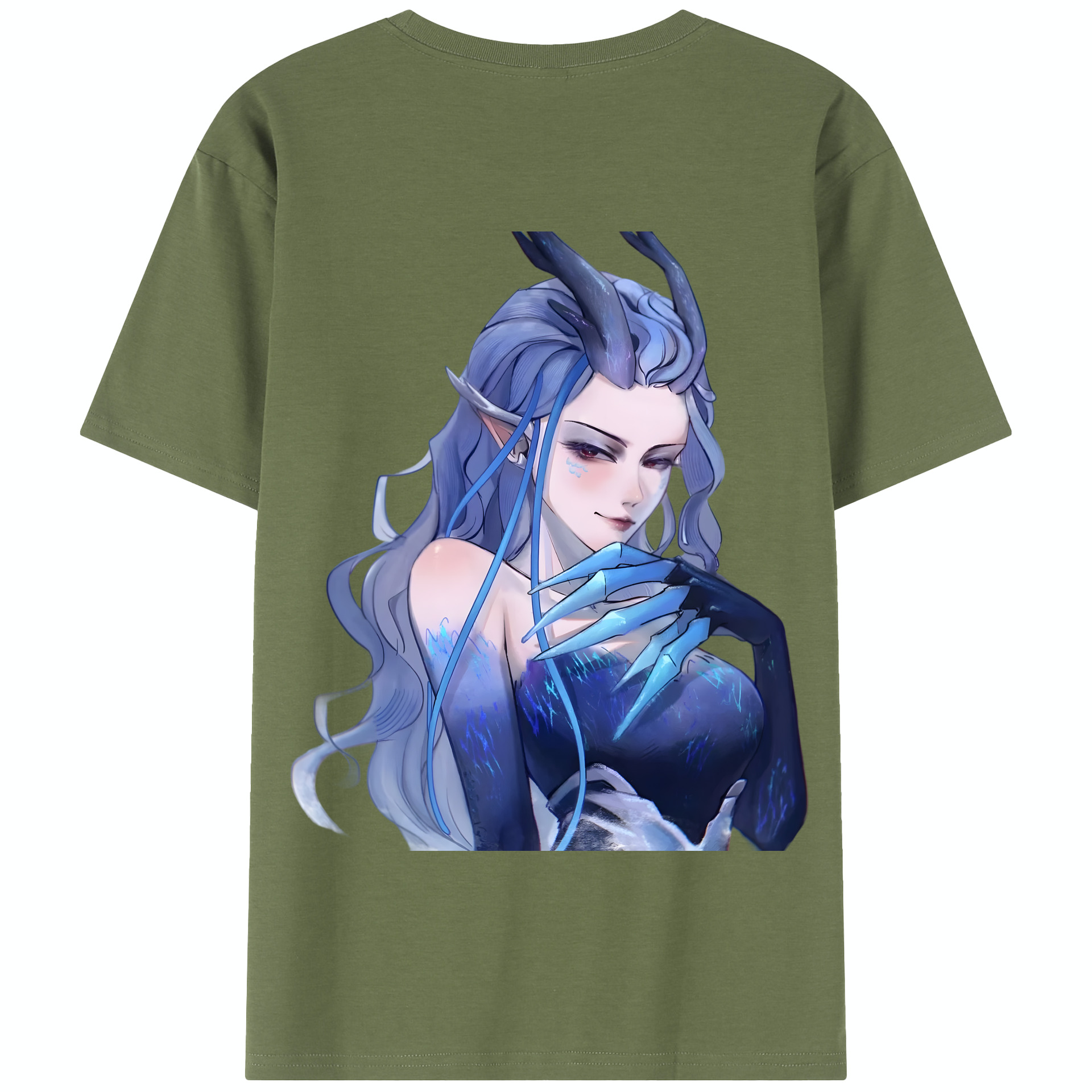 （画像用） Ne Zha 2 ナタ 魔童の大暴れ 綿100％半袖Tシャツ（背面プリント）